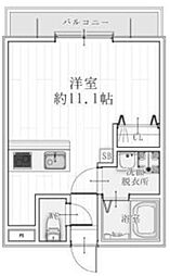 コンセプトビルド05 ワンルームの間取図画像