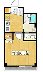 メゾン山王 1Kの間取図画像