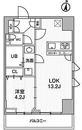 テラス森下 1LDKの間取図画像