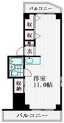 SPACE82 1階ワンルームの間取り