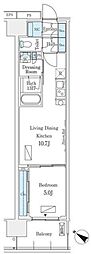 ロイヤルパークス有明 1LDKの間取図画像