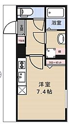 LEGALAND高円寺南 3階ワンルームの間取り