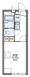 レオパレスすずらん 1Kの間取図画像