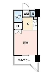 ルエメゾンロワールユニバーシティ 1Kの間取図画像
