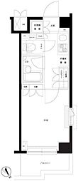 ルーブル目黒不動前 1Kの間取図画像