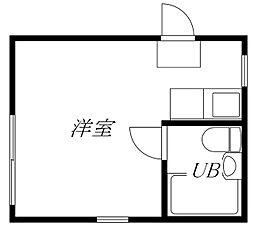 ウイナーズスズキ ワンルームの間取図画像