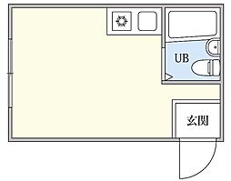 ハイム三田 ワンルームの間取図画像