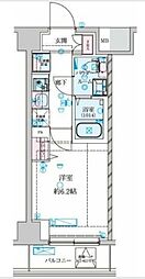 GENOVIA 南鳩ヶ谷 1Kの間取図画像