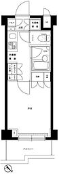 ルーブル目黒不動前 1Kの間取図画像