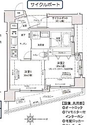 ティモーネ羽田エアポート 2Kの間取図画像