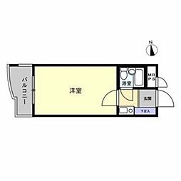 日興パレス新小岩 ワンルームの間取図画像