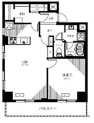 ライオンズマンション千駄ヶ谷第2 1LDKの間取図画像