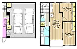 Moto Garage 2LDKの間取図画像