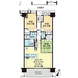 ドレッセ西馬込 3LDKの間取図画像