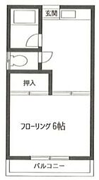 コーポ90 1階1DKの間取り