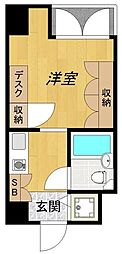 エトワール西船橋 1Kの間取図画像