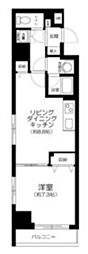 アーバイル両国 1LDKの間取図画像