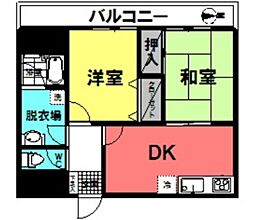 ファミール田端 2DKの間取図画像