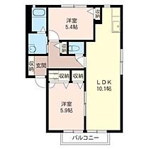 シャルム・ドミールＡ 00102 ｜ 茨城県水戸市中丸町224-2（賃貸アパート2LDK・1階・57.80㎡） その2