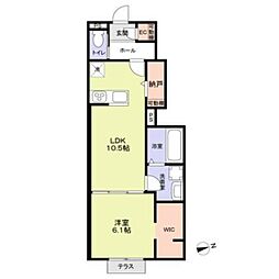 Neuenheim 1LDKの間取図画像