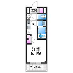 間取図画像 1K