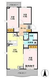Ｂｌａｎｃａ 2階3LDKの間取り