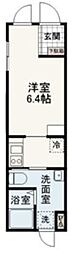 プライムブリス南品川WEST ワンルームの間取図画像