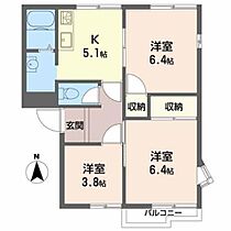 タウニー北千里 0203 ｜ 大阪府箕面市小野原東５丁目18-22（賃貸アパート3K・2階・52.20㎡） その2