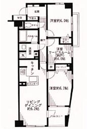 クリオ早稲田壱番館 3LDKの間取図画像