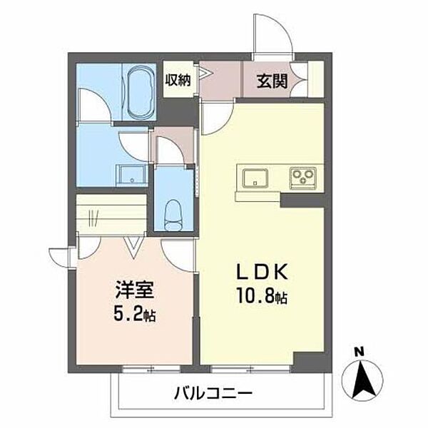 プレミアス松木町 302｜福島県福島市松木町(賃貸マンション1LDK・3階・41.03㎡)の写真 その2