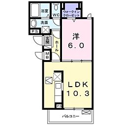 カーサリオ 1LDKの間取図画像