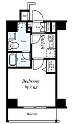 RzPLACE.AZEST高島平 4階1Kの間取り