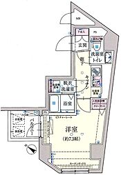 レグゼ アゼスト赤羽 4階1Kの間取り