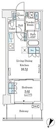 ロイヤルパークス赤羽サウス 1LDKの間取図画像