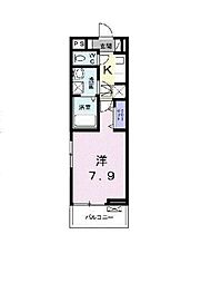 ラ　フォレスタ　ツルマキ 1階1Kの間取り