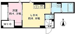 Lazuli Seren(ラズリ セレーノ) 1LDKの間取図画像
