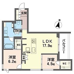 間取図画像 2LDK