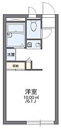レオパレスサニーハイツ 1Kの間取図画像