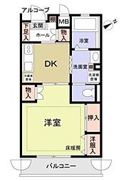 間取図画像 1DK