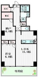 マンション広尾台 1階1SLDKの間取り