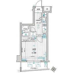 ラグジュアリーアパートメント東中野 3階1Kの間取り