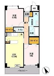 K.reizend 2LDKの間取図画像