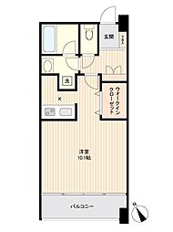 JR仙石線 榴ケ岡駅 徒歩1分の賃貸マンション 10階ワンルームの間取り