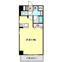 ライフ ワンルームの間取図画像