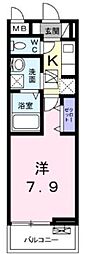 BelleFleur 1Kの間取図画像
