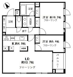 ペアシティ表参道 2LDKの間取図画像