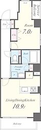 GardenCourtA高島平 1LDKの間取図画像