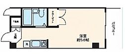 エムハイツ ワンルームの間取図画像