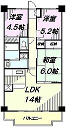 パルクメゾン 3LDKの間取図画像