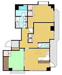 ＪＬＢグランエクリュ中野新橋IV 5階3LDKの間取り